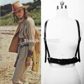 Männer Damen unisex echtes Leder geschirr körper knechtschaft Käfig gürtel Taillengürtel Riemen am gürtel mit straps