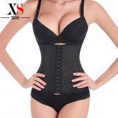 3rows Haken gute Bodysuit Damen Taille trainer zur Ausbildung cincher shapewear Korsetts Schwarzer Stahl Body shaper