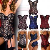 x plus Grösse s 2xl 6xl sexy Spitze an knochen oVerbust Korsett Bustier Top Taille cincher shaper corSetlet espartil