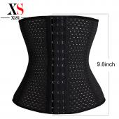 Damen sexy Taille Ausbildung Korsetts abnehmen 3rows Haken Bodysuit shapewear Korsetts Taille cincher Schwarzer Stahl