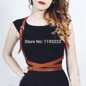 der Grosse ausVerkauf Mode in Leder geschirr Punk gotischen körper knechtschaft Käfig Schulter wraped Taille Riemen