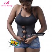 Liebhaber Schönheit Korsett reißverschluss und Haken kamm latex Taille trainer Taille Ausbildung Korsetts underbust clip