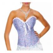 sexy Korsett Damen knochen Schwarzer Spitze Bustier Korsett und g String Set dessous Versandkosten wl3015