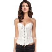 sexy dessous aus Schwarzem Satin Besticktes Korsett Bustiers Korsetts und String plus Size s m l xl xxl 3xl 4xl