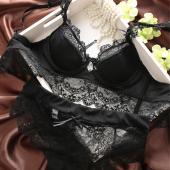 Mode Sommer ultra thin kleine Spitzen sexy Versuchung Damen sexy durchsichtigen BH Unterwäsche Set