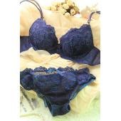 heiß kostenLoser Versand neue Polka Spitzen einen Tiefen v Lady BH push up 3 4 Dicke Unterwäsche sexy Damen