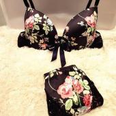 luxuriöses neues Womens BH Setzt Dame süß sexy Unterwäsche Satin Spitzen BH wird heiß