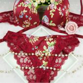 luxuriöses neues Womens BH Setzt Dame süß sexy Unterwäsche Satin Spitzen BH wird heiß