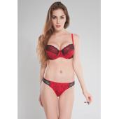 plus Grösse 36 38 40 c tt Rosa dessous Set von Spitzen Blumen gay Unterwäsche push up BH und Höschen Sets