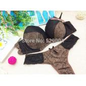 Deutet an Damen mit sexy plus Size BH und Höschen Setzt Spitzenhäubchen tanga BH Set c d e 34 36 38 sexy dessous