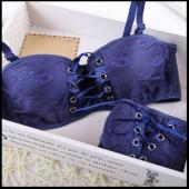 Japanische super sexy push up BH intimitäten mit Weissen und Schwarzen Prinzessin Riemen gürtel Spitzen Damen BH Set