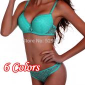 6Colors neue Baumwoll push up BH absolute luxus Spitze sexy BeStickt Blumen Unterwäsche BH BH kurze