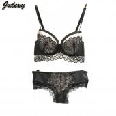 Julexy Marke intime sexy Spitzen BH Set Drücken hohe Qualität Sport BH kurze Setzt Damen Grosse abc Unterwäsche