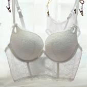 sexy Damen Tiefe v Hals süß push up Unterwäsche Damen 5 brüsten Spitzen BH für satz frische Häkeln