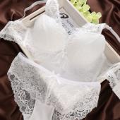 sexy Damen Tiefe v Hals süß push up Unterwäsche Damen 5 brüsten Spitzen BH für satz frische Häkeln