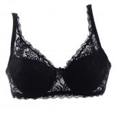 meine Damen Damen sexy Unterwäsche 3 4 Becher gefüllte Spitzen schiere BH