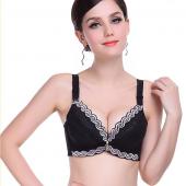 weibliche Unterwäsche kleinen busen push up BH Minimizer tief vs 3 cm Dicken Gepolsterte  Büstenhalter Spitzen BHs