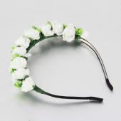 Mode Stilvolle heiß Verkauf Blume garland Floral Braut Stirnband Haargummi HochZeit Bündchen Haar Accessoires