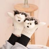 neue attracive Herbst Winter Handschuhe Damen Handschuhe süß Schöne Cartoon aus igel handschuh guantes tacticos 