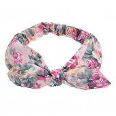 neu Design Rose Blume stirnbänder Damen karierten Haargummis causual weibliche Haar Accessoires aug3