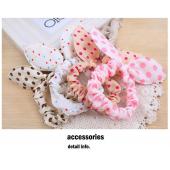 Damen Kopfbedeckung baby elastischen Haargummis Bunny Stirnband Kaninchen Ohr PferdeSchwanzHalter Haar Accessoires