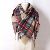 BRand Design Dreieck Schal karo Mode im Winter warm Schal für Damen m8062 Pashmina Schal