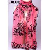 kostenLoser Versand neue produkte heiß Verkaufen Chiffon Blume lange weiche Seide Rayon tuch wickeln Schal