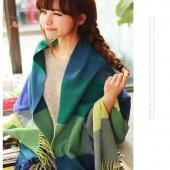 neue Mode Wolle Winter Schal Damen Dicke Schals und Halstücher Kaschmir Schal langen Schal karo für Damen