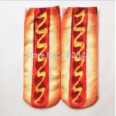 1pair 3d gedruckte Socke...