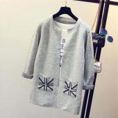 Mode Star Muster für Damen Pullis lange Ärmel aus schlanken Damen Pullover Strickjacke