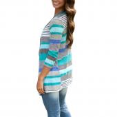 Damen voller Ärmel aus Strickjacke Pullover Mode Hals offen Stricken Pullover Häkeln handgeMacht Mantel