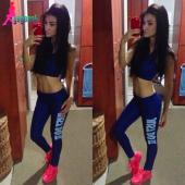 gagaopt Machte Mode drei Stücke TrainingsAnzüge Setzen Sport Anzug T Shirt Panzer leggins kostüme