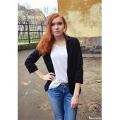 sheinside Arbeiten ein neuer Sommer Stil casual Schwarze Taschen Freund Damen Ponte rollte Ärmel Blazer