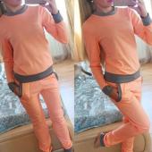 neue Herbst Damen TrainingsAnzüge 2 Stück Setzt Pullover und Hose Hoodies Sport SweaT Shirt an kanten zu Setzen