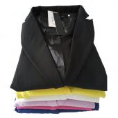 im Frühjahr neue hihg Qualitätssicherung Damen Jacke lässig Blazer slim Anzug tragen gelb Schwarz Weiss Lila