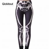 qickitout Leggings Top Verkauf newspace der leichenbraut gedruckten fitness Leggings Damen Marke Kleidung Punk Rock