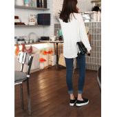 3xl plus Size Damen lässige mitte Taille Jeans Koreanischen Mode slim Dünnen Hosen Einfarbig lange Hosen Vesti bleistif