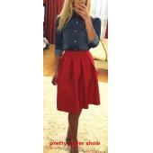 neue faldas Summer Style Vintage Rock hohe Taille tragen Röcke für Damen Arbeiten Mode American Apparel jupe Femme