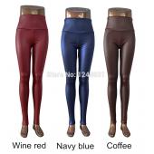 plus Size Versandkosten neue Mode Damen sexy Leder mit hoher Taille schlank Faux Leggings Hose s m l