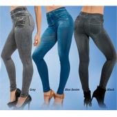 kissmoon jeggings Jeans Leggings Damen Gamaschen Damen mit Blau Schwarz jeggins Faux Tasche Denim Dünne Gamaschen