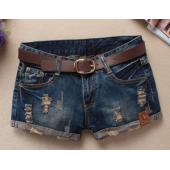 heißer Sommer Shorts Damen Vintage Club kurze Jeans sexy Hip hop Schädel Pflaster plus Size Shorts ohne gurt