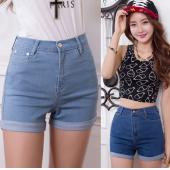 Damen Jeans Summer Style hohe Taille stretch Denim Shorts Jeans Shorts Koreaner lässig Damen heiß