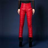 Damen Hosen Hosen Winter hohe tailliertes Oberbekleidung Damen Mode slim warm dick duck dich Hose Hose skin