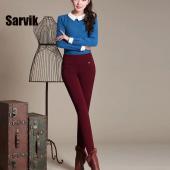 Verkauf neue Damen büro Hosen Hoch Strecken Baumwolle Damen Bleistift Hose Schwarz Blau Weisse Damen mit hoher