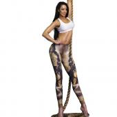 AbEnteuer Zeit fitness Damen Sport Leggings Digitaldruck aus jeggings Training Hose sexy Trainingssachen leggins
