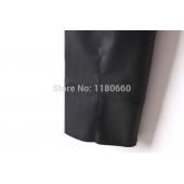 neue Mode pu Leder Leggings Frühjahr elegante Damen wild schlanke Stift Hosen füße LederHosen Markendesigns