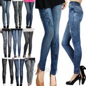 Fashion Design solide slim schlank Jeans Leggings für Damen Schwarz gedruckt Dünnen Blauen gefälschte Jeans gamasche
