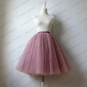 5 Schichten tüll Rock im Stil von Midi Maxi lange Röcke Womens gefalteten Erwachsenen Tutu faldas saias Femininas