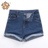neue Mode Damen und Jeans Sommer hohe Taille stretch Denim Shorts Jeans Shorts Koreaner lässig Fraue