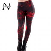 Schwarze Milch der neuen Schwarzen splatter Print Damen Gamaschen fitness Dünne lange Frau leggins kdk1393